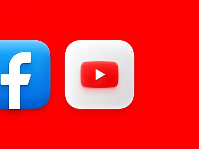 YouTube Neue apple big sur figma neumorphic design neuomorphism skeuomorphic soft soft 3d youtube youtube logo yt icon yt icon yt logo