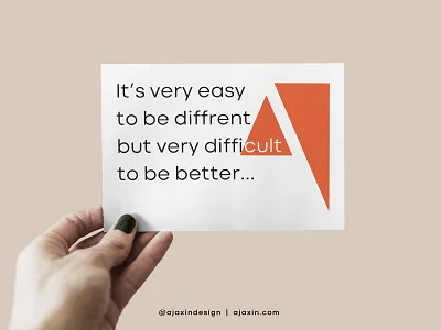 Ajaindesign - Small quotecard banner design brand and identity branding brochure design brochure mockup busines card design mockup illustration logo logo design