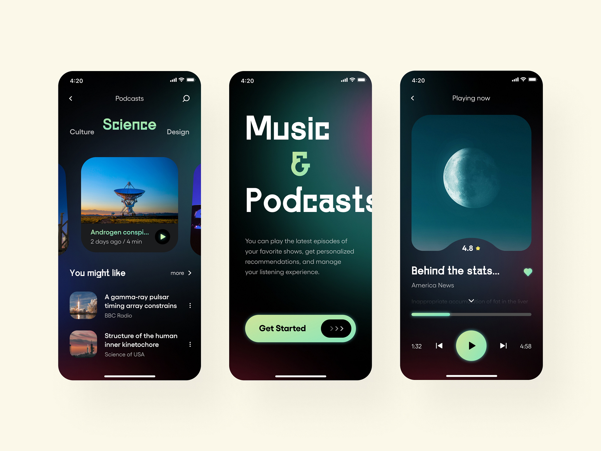 Podcast's App By Taras Migulko On Dribbble