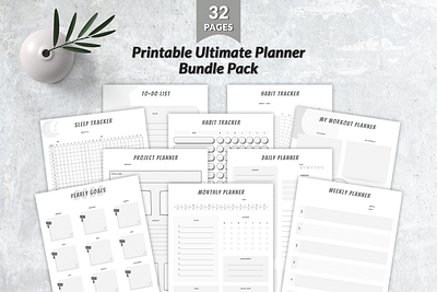 Ultimate Business Planner Bundle Pack happy planner