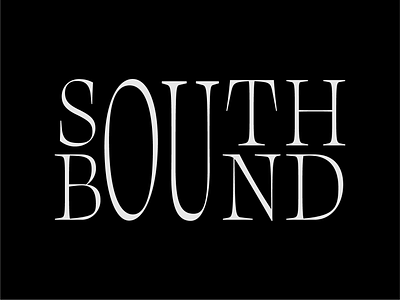 Southbound Poster Concept bound film horror movie serif south title type typography