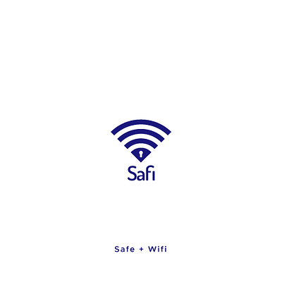 Safe + Wifi artphabets branding bycrebulbs logo wifi