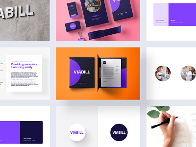 ViaBill | Brand Exploration 03 brand brand guidelines brand identity branding branding concept clean colors guide guideline identity minimal modern rebrand rebranding simple stationary style styleguide typography