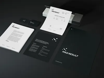 Stationery for Madresult best brand branding business card creative identity india logo monogram mumbai simple stars stationery stationery design stationery mockup symbol