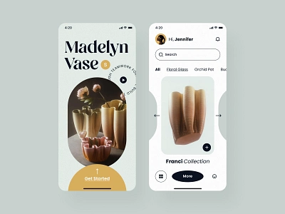 Vase collection app android android app app app design application application design design ios ios app mobile mobile app mobile application mobile design ui user interface ux