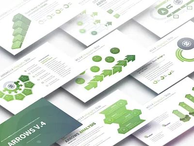 Arrows V.4 - PowerPoint Infographics Slides advertising analysis arrows brand branding business data elements growth infographics investing marketing performance powerpoint presentation strategies strengths success