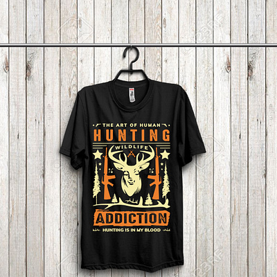 Hunting T-shirt Design animation branding brochure design design hunting t shirt hunting t shirt hunting t shirt design hunting vector illustration logo logodesign social media banner t shirt t shirt design t shirt illustration t shirt mockup t shirts template typography vector