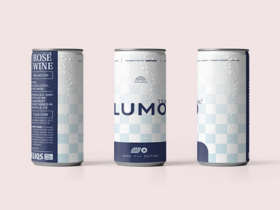 LUMO Rosé alcohol branding can can design design formula 1 formula one luminaries marketing mockup racing rose wine wine design
