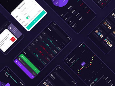 Stock Market Investment Design - Mobile App alert app design form groups investment market mobile search social stock stock market ui