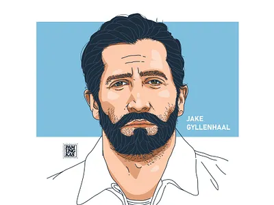 Jake Gyllenhaal Fan Art art design hollywood illustration vector vector artwork vector illustration vector logo vector potrait vectors