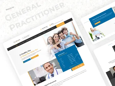 General Physicians Website design docotrs graphics design healthcare patient photoshop provider uidesign ux design website design