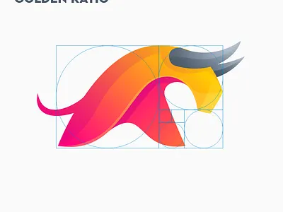 BULL golden ratio branding bull bull logo coreldraw good ilustrator logo logo bull nice sport ui vector