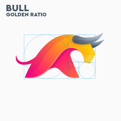 BULL golden ratio branding bull bull logo coreldraw good ilustrator logo logo bull nice sport ui vector