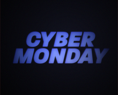 Cyber Monday cyber cybermonday e commers eletronic font glow monday promotion promotional sale tech typography