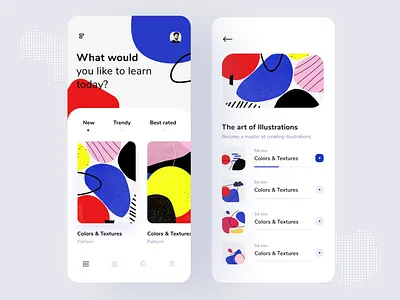 Course App app course app design designmind flat illustration inspire interface ios learning app student app uigeek
