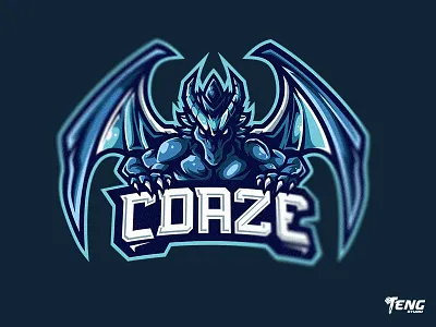 CDAZE DRAGON CUSTOM WORK LOGO MASCOT VECTOR ESPORT/SPORT brand branding character design esport fortnite game logo mascot overwatch sport team