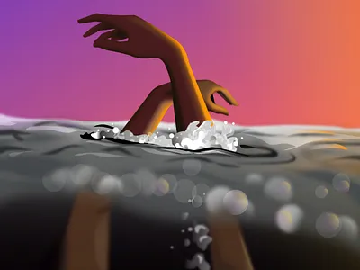 Death of Mermaid vector mermaid illustration