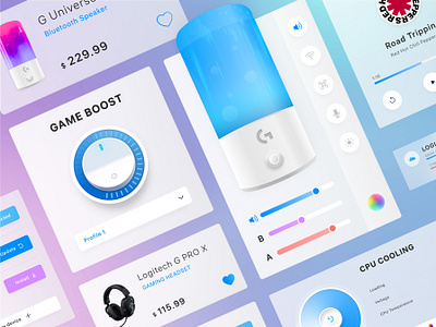 Smart System Manager UI Kit app design application design branding dashboad digital figma gradient illustration minimal mobile product design smart technology uidesign uikit uiux user interface webdesign