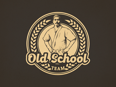 Old School Team Logo design illustration ilustractor logo tshirt vector vintage