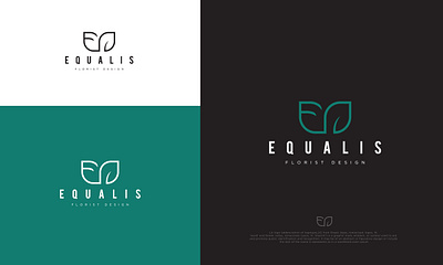 EQUALIS 3d branding design flat florist flower graphic design illustration life logo logo design minimal minimalist minimalist logo modern nature ui unique