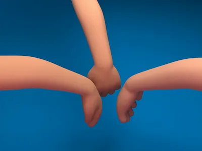 Pugan Pugai 3d 3d animation 3d art 3d hand 3dillustration children choose games hand handgames kids kids art playground sequance showofhands toss win winner