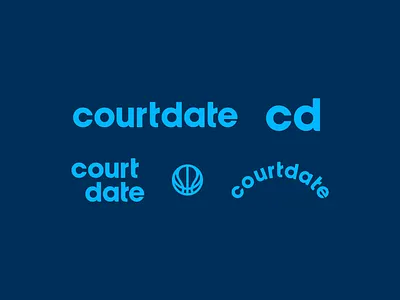 Court Date app basketball basketball logo brand identity branding court court date design logo type