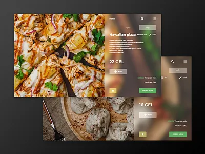 Digital menu card credit digital dribbble food georgia interface khinkali menu menu card order pizza remote restaurant search service tbilisi ui uiux ux