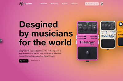 Eat your greens and play the guitar! ui ux web