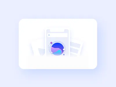 Fresh Illustration of an iPhone with Planets concept cosmos flat fresh futuristic game illustration illustration art ios iphone play space ui uidesign