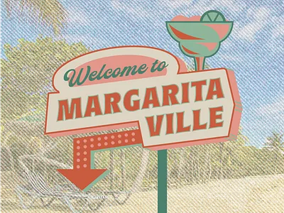 Margaritaville beach design fun graphic design illustration illustrator margarita photoshop typography vector