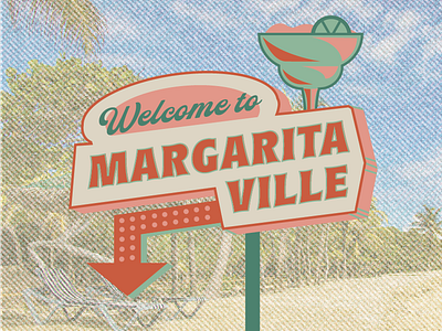 Margaritaville beach design fun graphic design illustration illustrator margarita photoshop typography vector