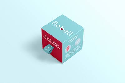 Flobell box branding female health menstrual cup packaging product development