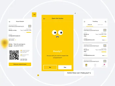 InPost - supporting the leader in modern logistics! alert andorid animation app branding design design system illustration iteo location logo map package typography ui ux vector