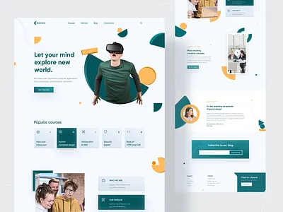 Design Course Landing Page 2020 trend clean ui concept landing page landing page design landingpage popular shot ui user experience web web design web design webdesign website website concept website design