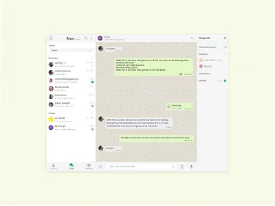 Messanger chat design messanger minimal ui ui design ux ux design web website