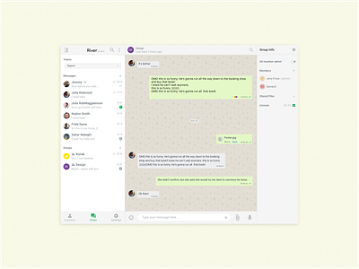 Messanger chat design messanger minimal ui ui design ux ux design web website