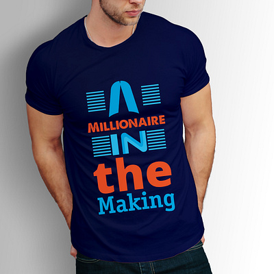 A millionaire in the making creative concept eye catching fishing art fishing pole tshirt design making tshirt art tshirtdesign typography typography t shirt unique t shirt vector design