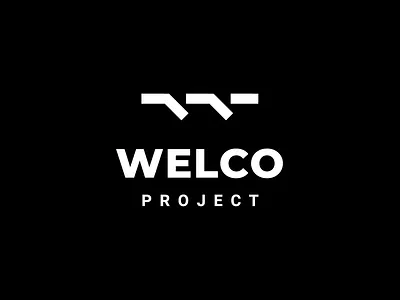 Welco project — architectural studio abstract architecture design door geometric logo minimal open sign