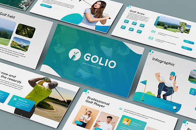 Golio - Golf Powerpoint Template abstract ball business presentation club course golfing health league lookbook pitchdeck powerpoint template presentation professional simple technology