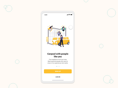 Signup UI for ride-sharing app adobe xd animation app branding clean ui design illustration interface ui ux