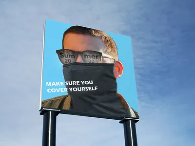 WEAR A MASK MOCK UP campaign mockup photoshop