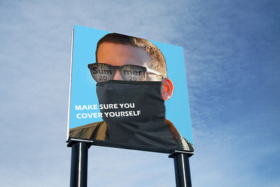 WEAR A MASK MOCK UP campaign mockup photoshop