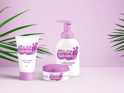 Infinity bubbles mock up branding mockup package design photoshop