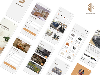 Anthenwood app design ui