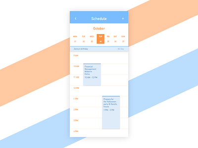 Daily UI 071 Schedule adobe adobe xd adobexd app app design application dailyui dailyuichallenge date design illustration illustrator schedule ui user experience user interface ux vector