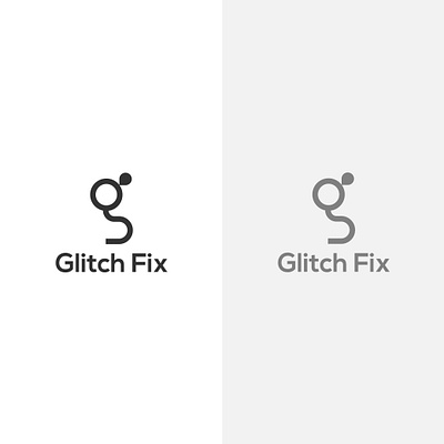 Glitch Fix Iconic Monogram Logo Design awesome logo best logo branding g logo icon logo design minimal minimalist logo tech logo technology icons technology logo typography