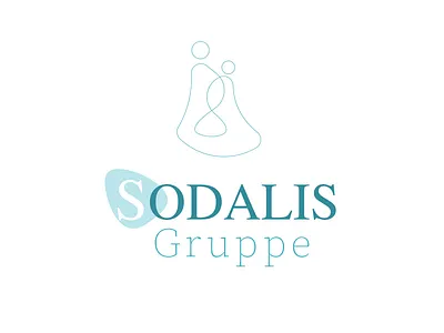 sodalies 2 head 2man careing elders eldershome green logo line logo logo simple logo