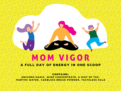 Mom Vigor digital ads graphic design illustration