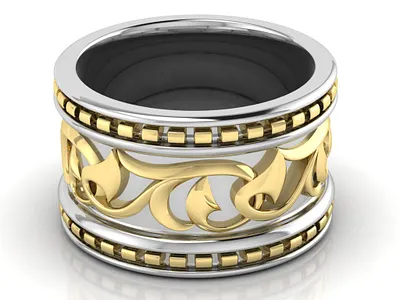 Ornamental Pinky Ring 3D Model jewel jewelery jewellery jewelry jewelry design jewelry designer jewels matrix rhino3d rhinoceros