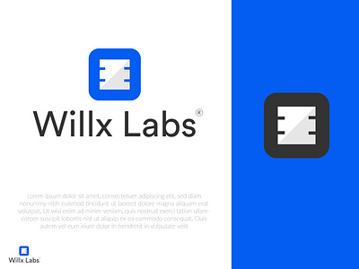 Willx Labs - computer chip company logo brand identity branding computer chip computer harware logo logodesign